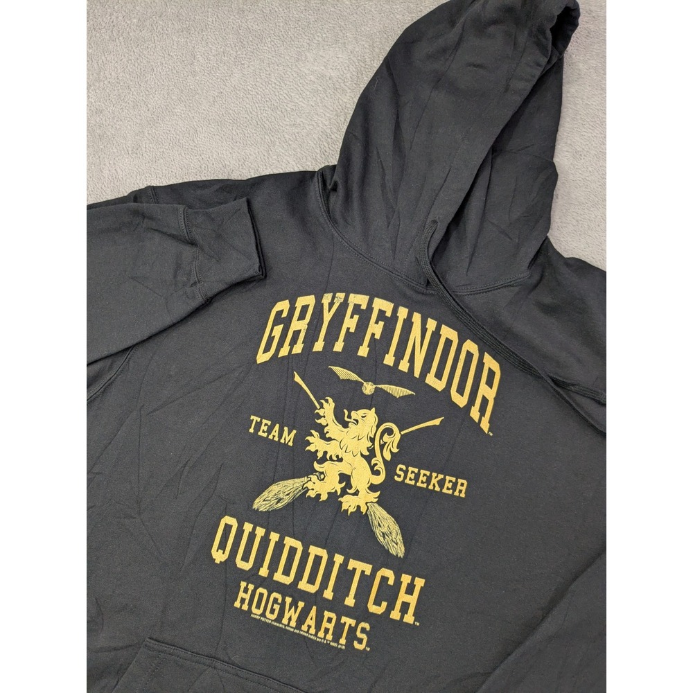 Port & Company Mens Size XL Black Gryffindor Quidditch Hogwarts Hoodie